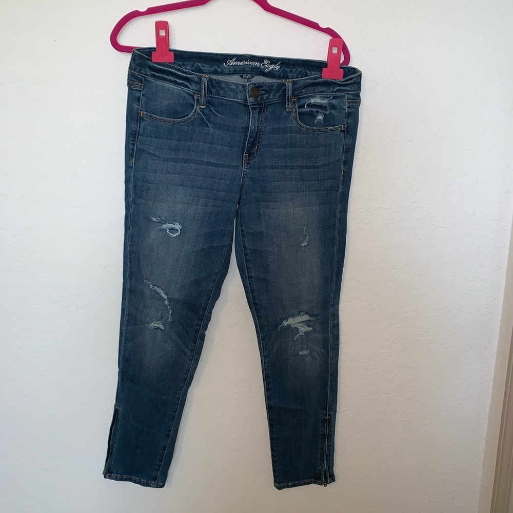 American eagle ripped jeggins